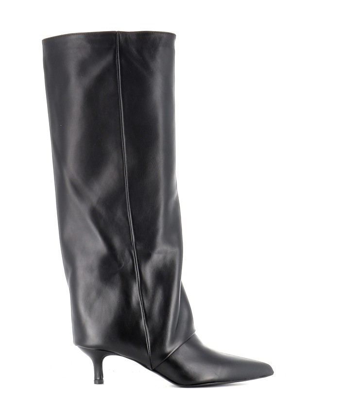 BOTTE MATHILDE CUIR NOIR