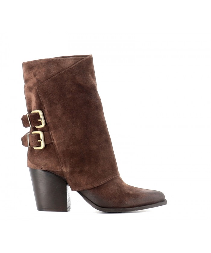 BOTTINE SABINA DAIM MARRON
