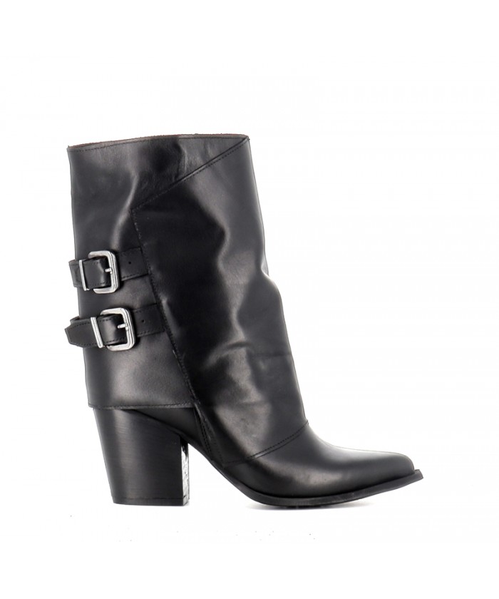 BOTTINE SABINA CUIR NOIR