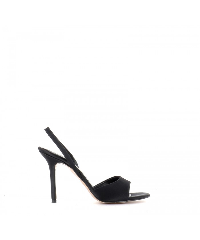 SANDALE BEA SATIN NOIR