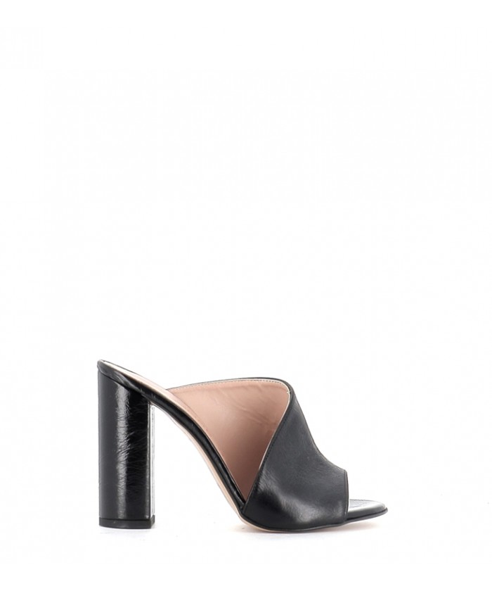 Mule Elisa Laminé noir à...