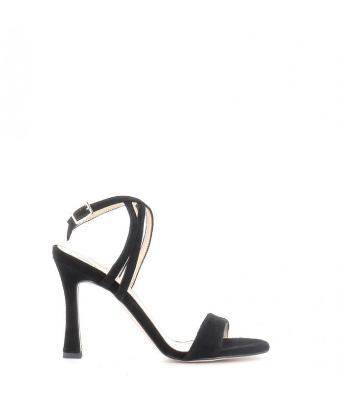 SANDALE ELVIRA DAIM NOIR