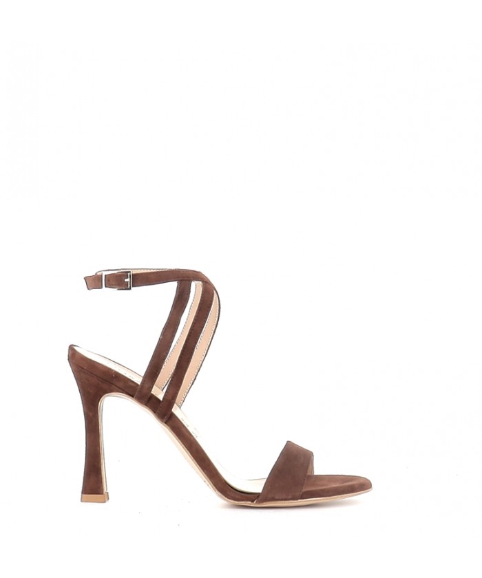SANDALE ELVIRA DAIM MARRON